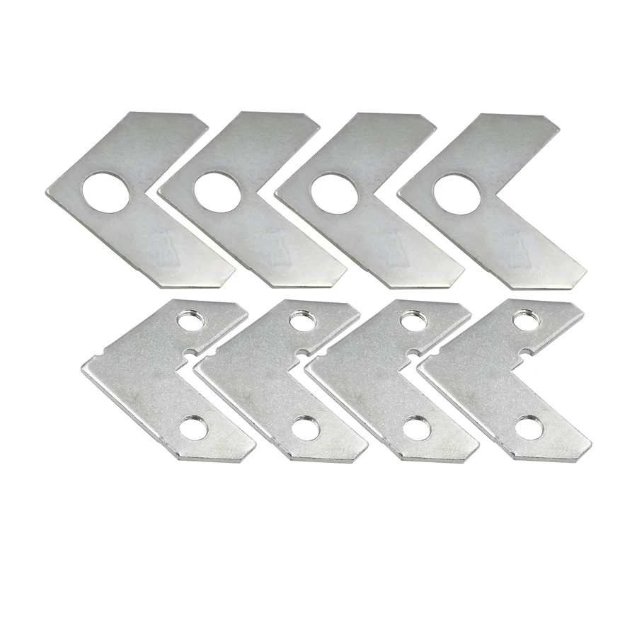 Custom Metal Picture Frame Hardware L-Shape Angle Bracket Flat Plate Fastener Corner Gasket Brace Joint Bracket for Picture
