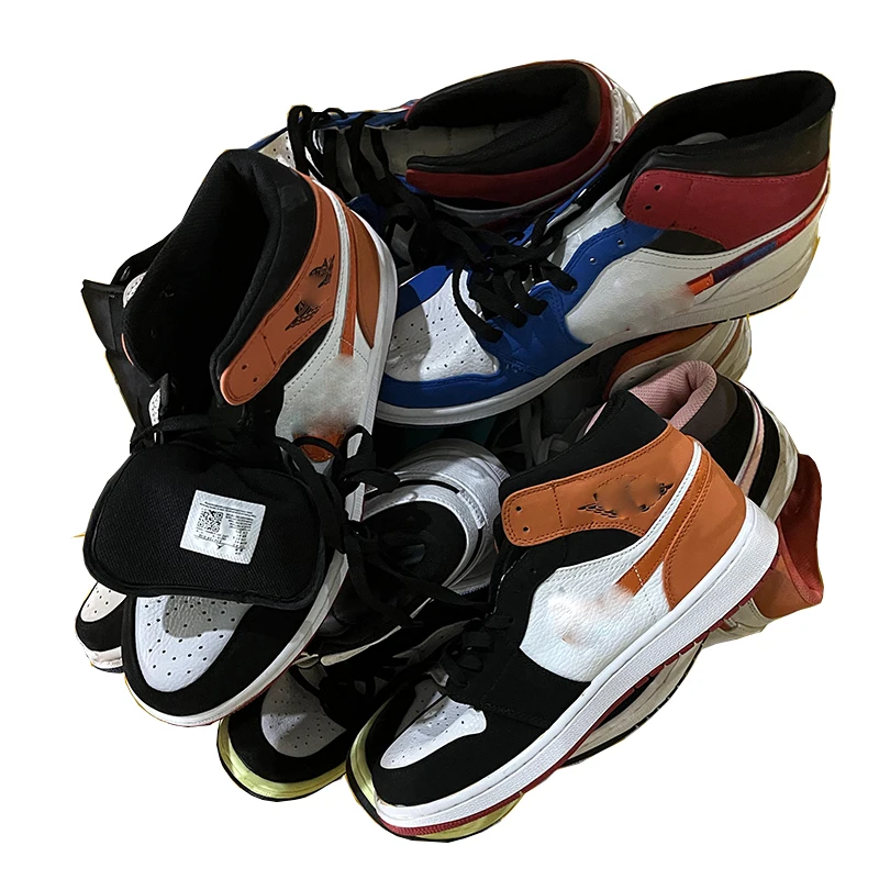 Wholesale Used Basketball Shoes Second Branded Highcut Shoes For Men