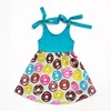 Colorful Donut Halter Tie Dress