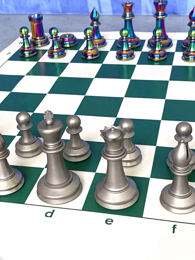 High Quality Tournament Standard Size Titanium Alloy Chess Pieces-Rook CNC Machined and Broached