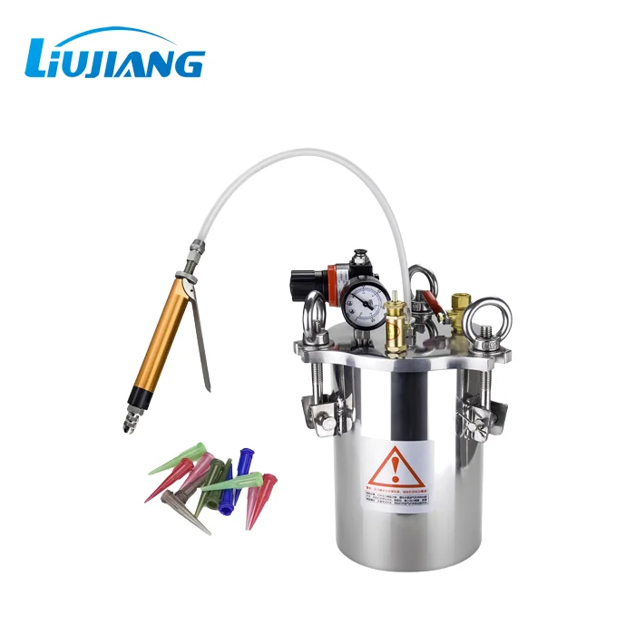 Liujiang 10L High Quality and Durable Stainless Steel Glue Gun Pressure Barrel Is Used in Many Fields