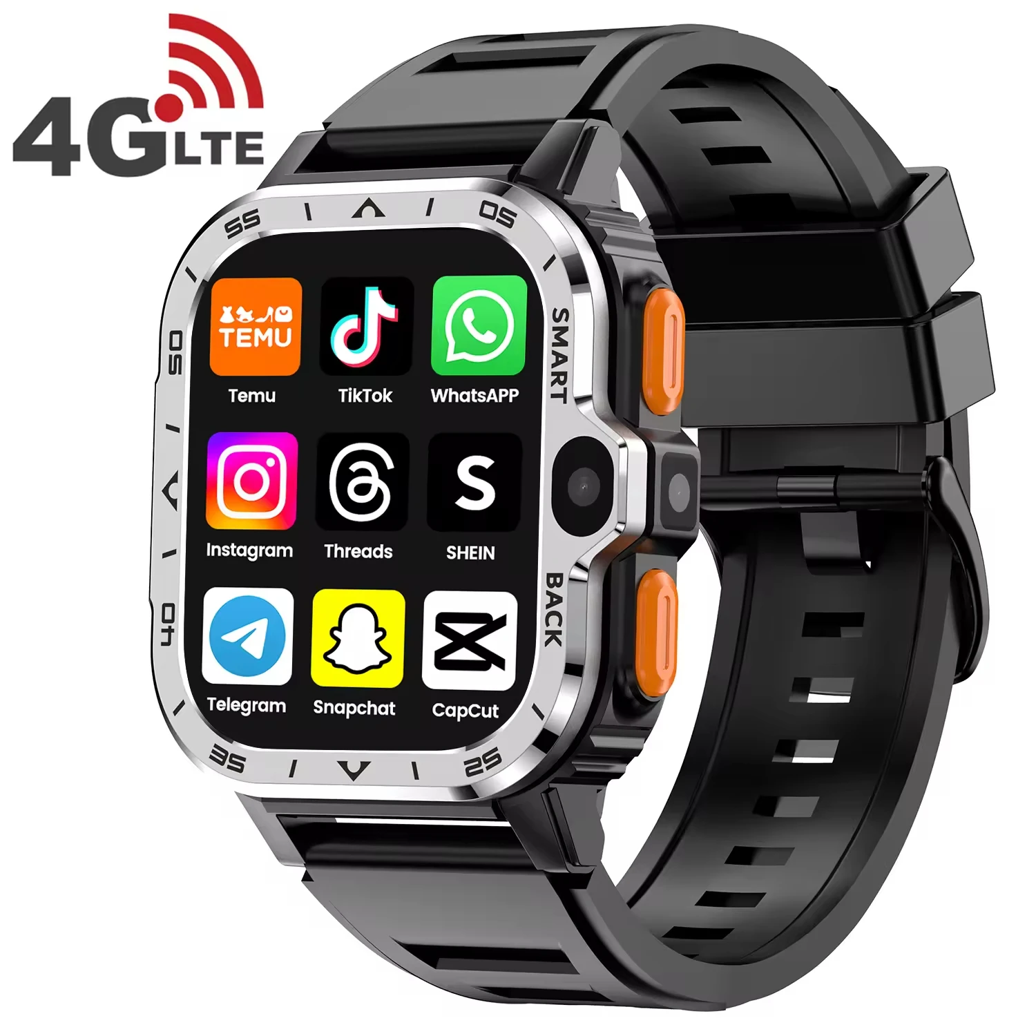4G Wifi GPS Smartwatch Montre Connect Android Wearable Device Smart Watch  With Dual Camera