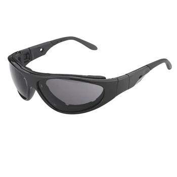 SG1059 Work Goggles Impact Resistant Safety Glasses Anti-Scratch Anti-Fog Protective Spectacle Interchangeable Temple Strap PC