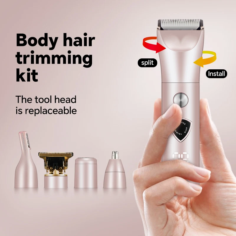 USB Charging Electric Hair Clipper Epilator Grooming Set Trimmer Full Body Multi-Functional Private Cross-Border Household manufacture