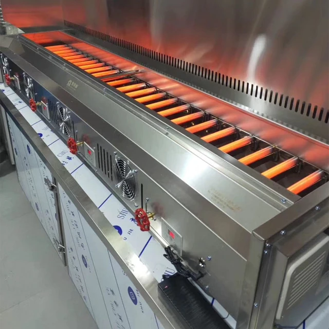 A8 Gas Large Barbecue Grill Commercial Grill Machine Restaurant