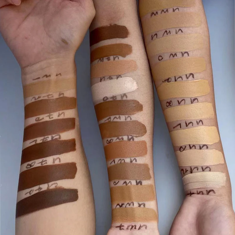 No Logo Liquid Foundation Private Label Face Makeup Waterproof Matte Beauty Bulk Foundation Makeup