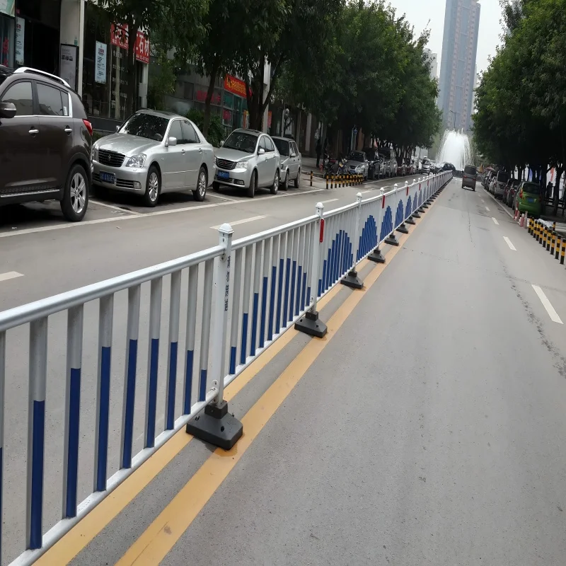 Modular Steel Road Guardrail, 80 * 80 Column, 75 Anti-glare Plate with Quick-Connect System, Easy to Install and Relocate factory