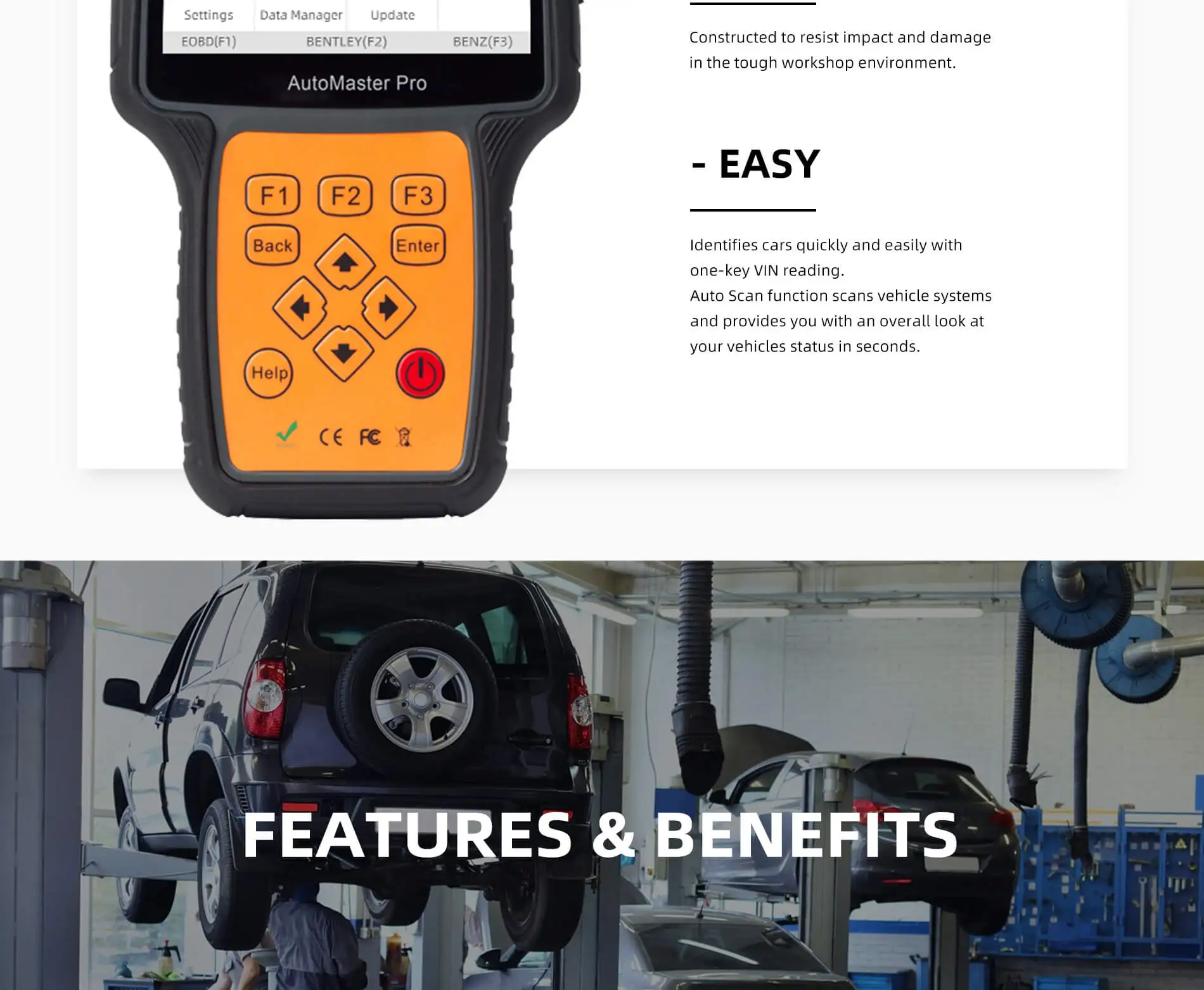 Professional Automotive Scanner with Oil Light/EPB/TPS Reset Lifetime Update Free FOXWELL NT680PRO Car Diagnostic Scanner