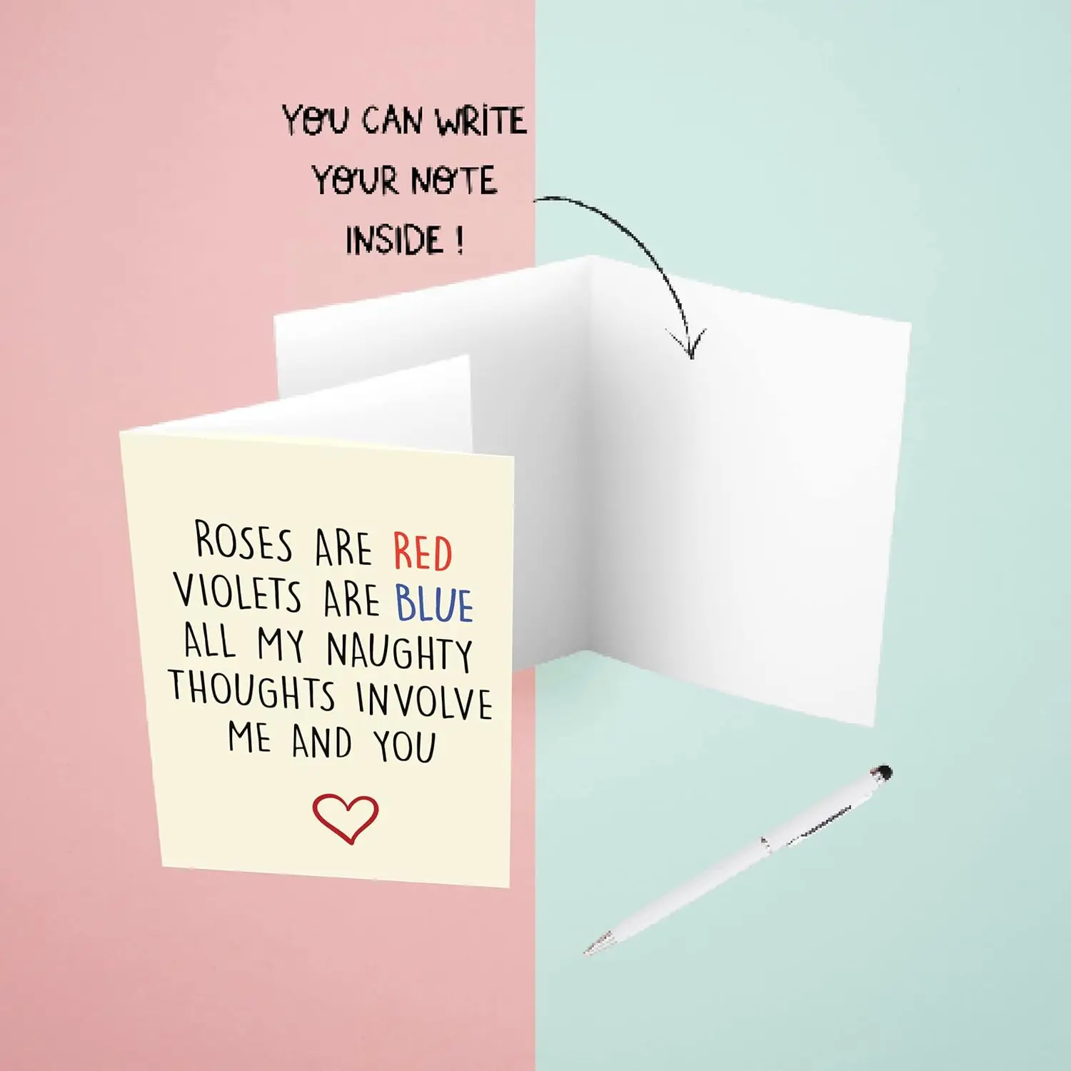 Funny Greeting Card with Envelope Custom Anniversary Romantic Birthday Card Hilarious Gifts