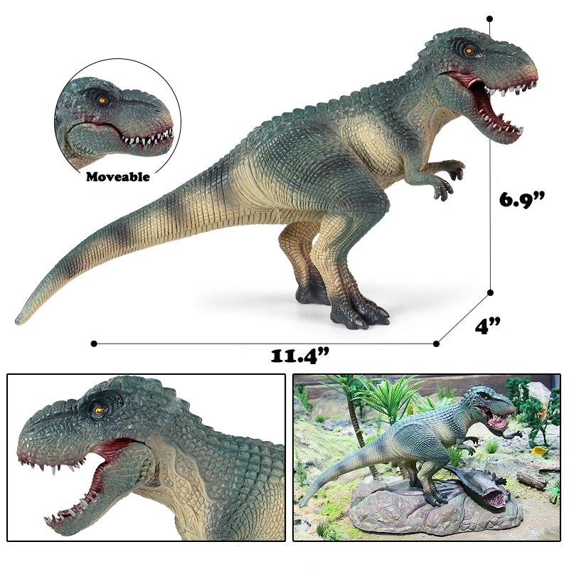 CreativeBeastStudio タルボサウルス1/18スケールフィギュア 優れた仕上がりの恐竜おもちゃリアルな環境に優しいタルボサウルス