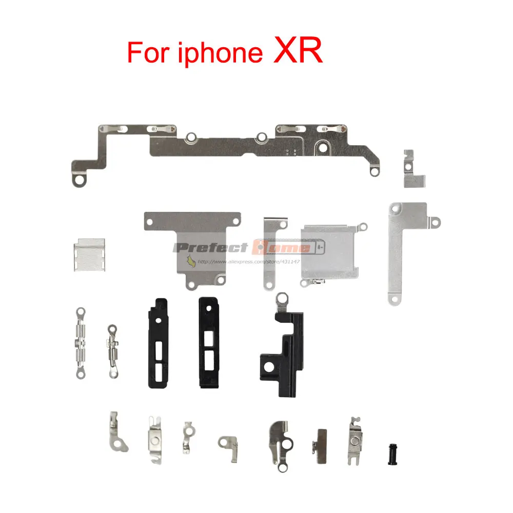 Para iPhone Xr Metal Soporte de calor cubre placa de retención Escudos Set Y Tornillos 