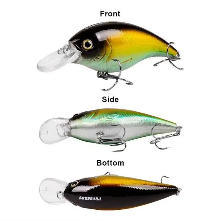chatter stick fishing lure 8cm 16g Chatter Hard Stick Bait Fishing Lure Target Bass Crankbait  Artificial Fishing Bait