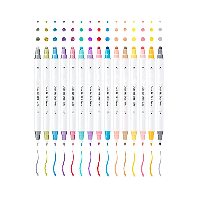 Acrylic Paint Marker Pens Custom Water Color Dot Pen for Kids Drawing