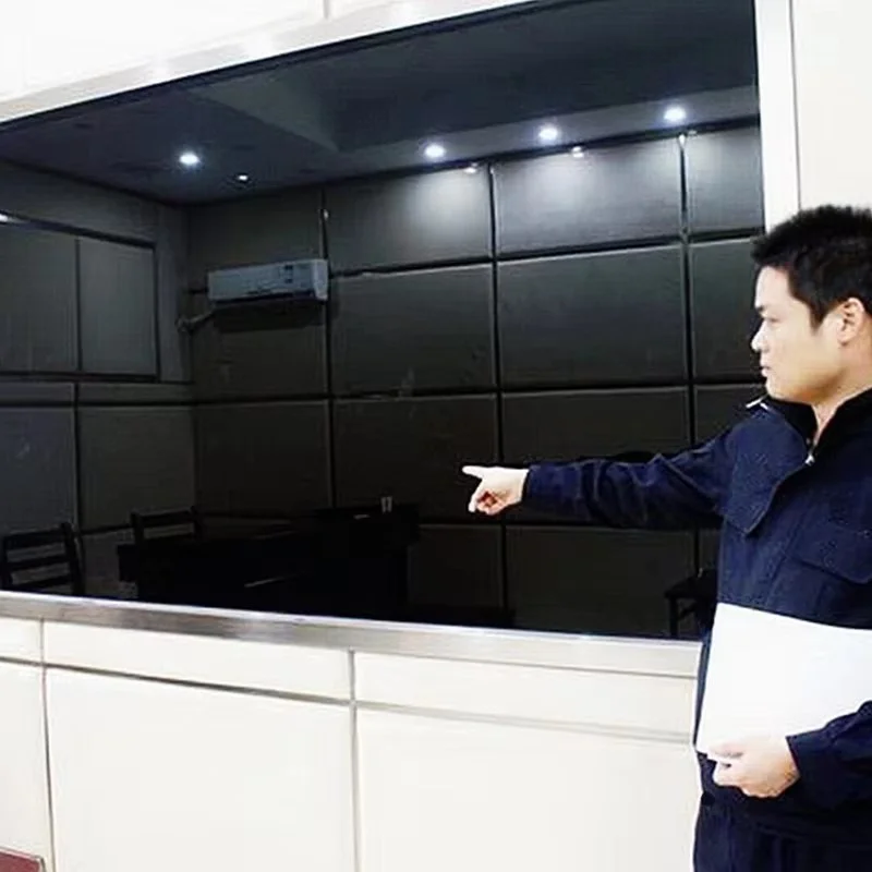 Tempered One-way Perspective Glass Double-sided Mirror One-way Visible Glass Interrogation Room Layered Mirror