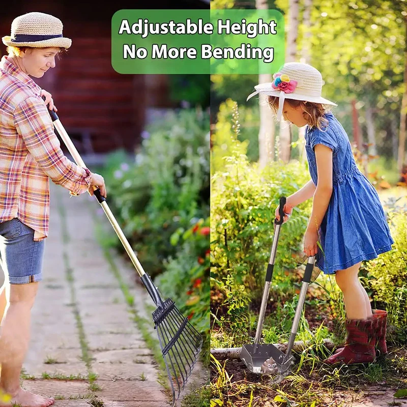 Custom No Bending Clean Up Pet Waste Removal Large Dog Pooper Scooper