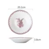 Red 8-inch Soup Plate
