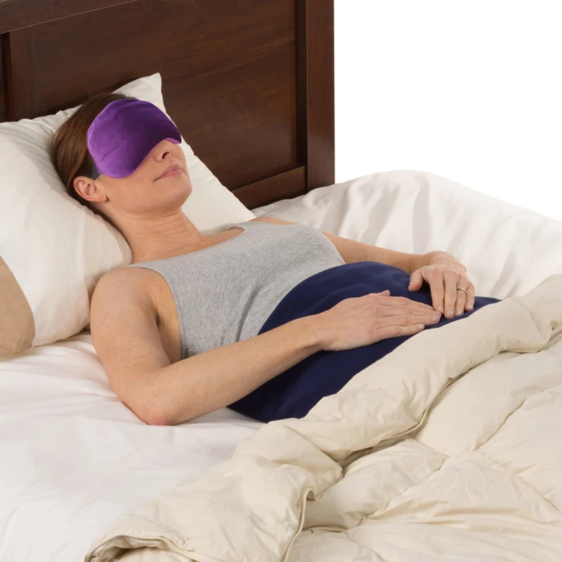 factory directly heated eye mask microwavable heating pad clay soft plush warming eye compress