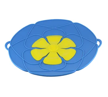 Silicone Lid Spill Stopper Cover for Pot Lid Pan Kitchen Accessories  Cooking Tools Flower Cookware Utensil 26cm Kitchen Cookware