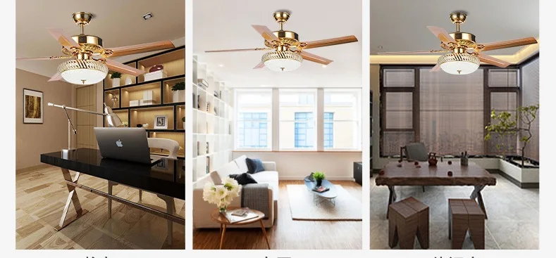 High Quality Remote Control 52 Inch 5 Blades Six Wind Speeds Adjustable Lobby Ceiling Fan