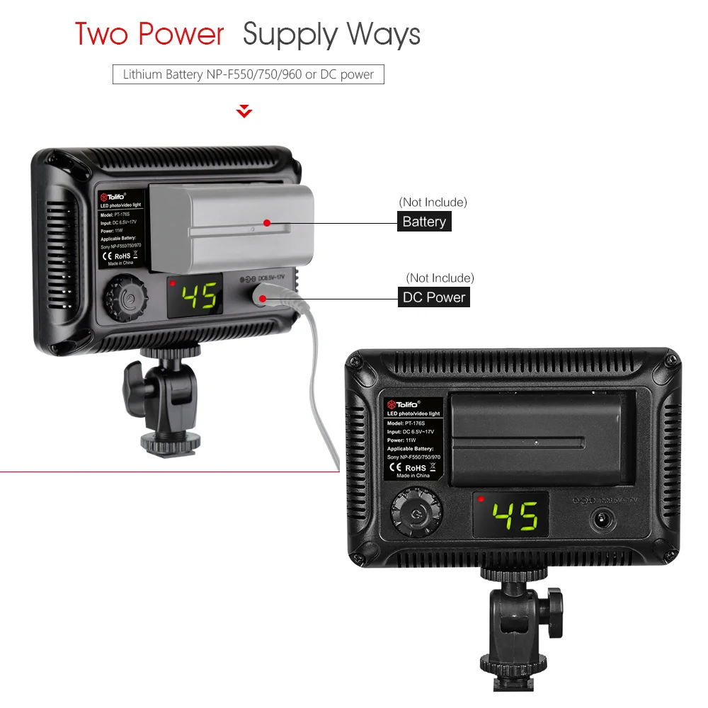 Tolifo Portable Photo Pocket Perfect Lighting for Videos