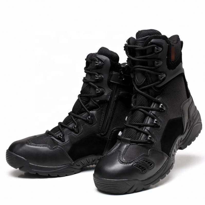 Men's Boots Combat Boots Sporty Athletic Walking Shoes PU Black Khaki Fall