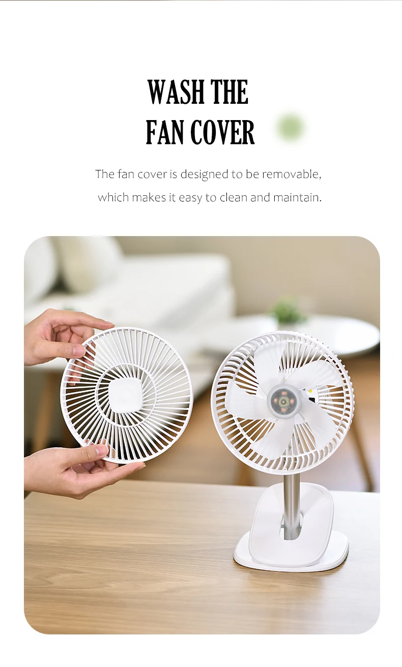 Rechargeable Home Mini Fan, Portable, 5 V, USB - detail 26