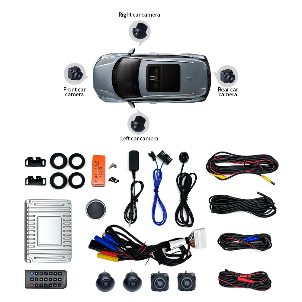 Surround View Secure 360 Car Camera T5 Universal 360 Bird View