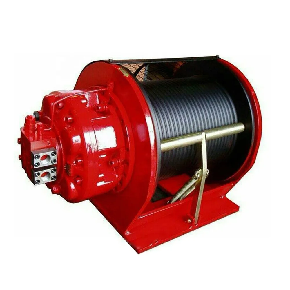 INI Grooved Automatic Safe Fail Brake Drum 15 Ton Hydraulic Winch