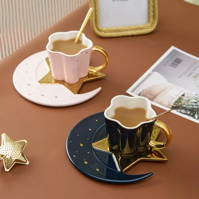 Creative Moon and Sun Design Ceramic Coffee Mug