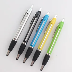 Customized Advertising Pull Out Retractable Banner Flag Plastic Pen With Soft Grip Printed  Logo Manufacturer for Touch Screen