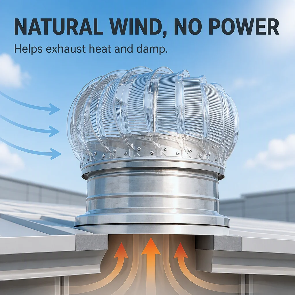 Solar Roof Exhaust Fan, BFWT320, Aluminum - detail 6