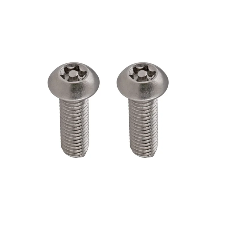 M6*50mm Torx Screw Half Round Head And Flat Head Anti-theft Bolts With 