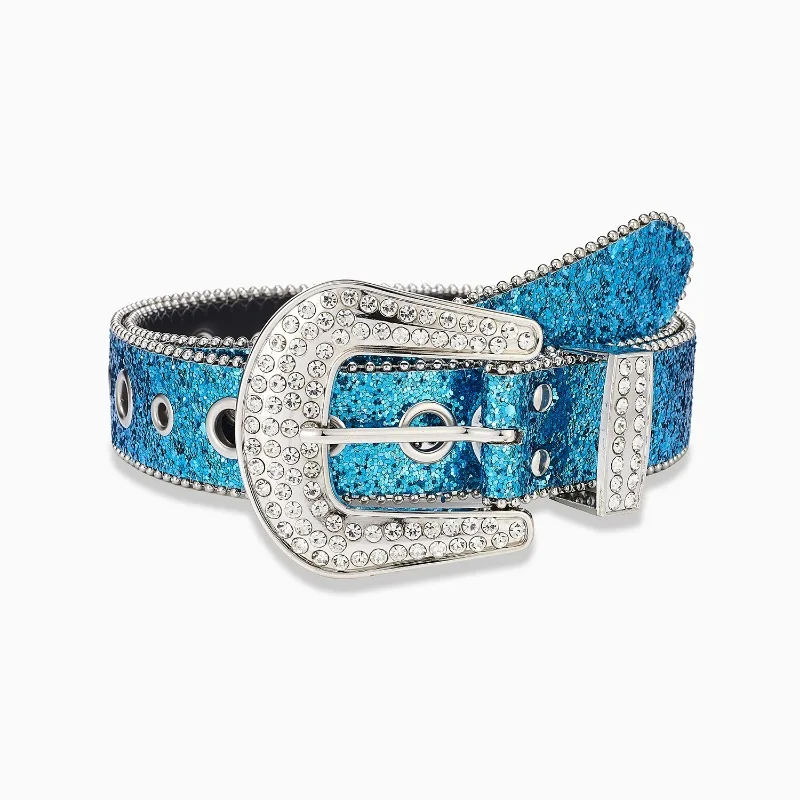 Y2k Style Multi Color Studded Diamond Belt Buckle Men's
