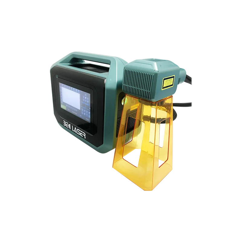 New Design Low Price 20W 30w Handheld Fiber  Laser Marking Engraving Machine for Plastic Pipe Metal Tire Nameplate Printing