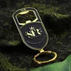 Gold plated enamel opener keychains