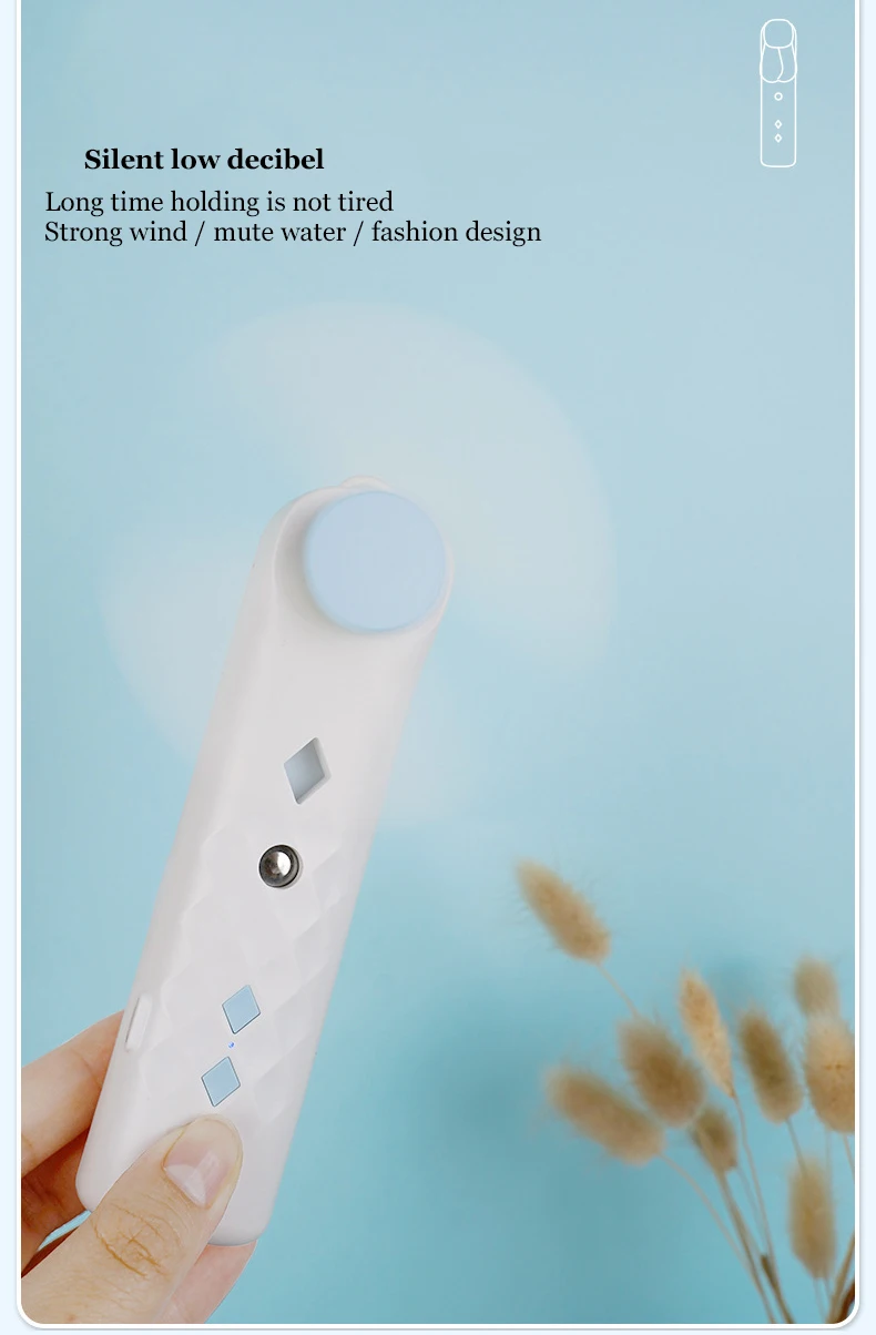 Mini Misty Usb Fan Rechargeable Water Mist Fan Portable With Spray