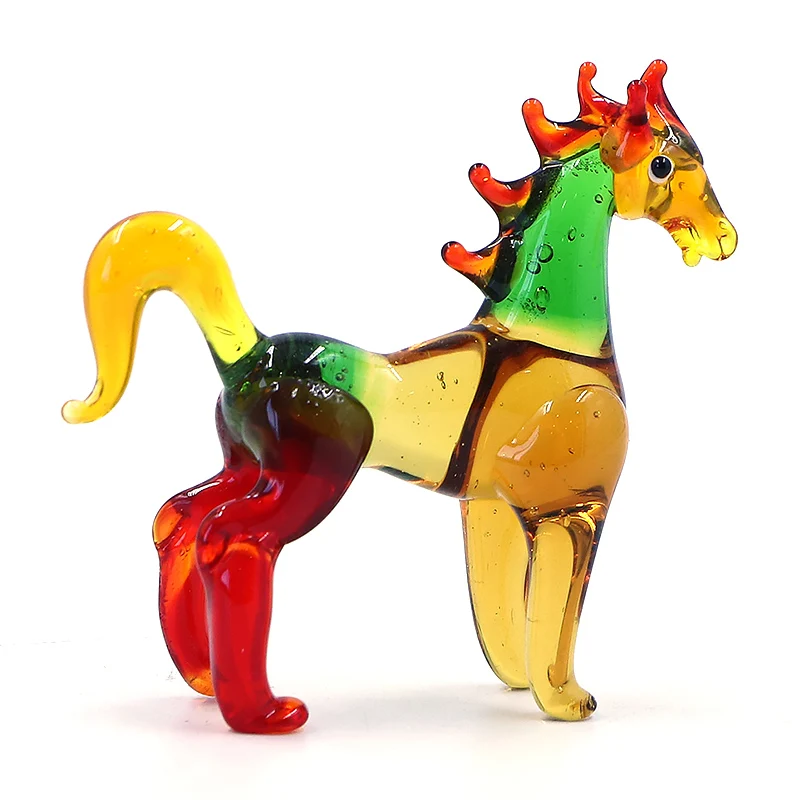 High Quality Sculpture Art Glass Horse Figurine Animal Home Decor Products