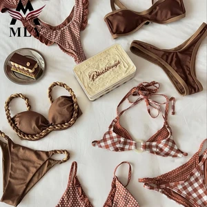 MLY Bikini Trend Bathing Suits Hot Sale Sexy Thong Bikini Set 2 Piece Swimwear for Women