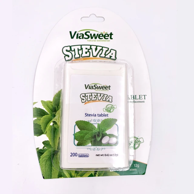 Natural Stevia Erythritol 1 Tablet Equal One Teaspoon Sugar Stevia Tablets Sweetener Dispenser for Coffee or Tea
