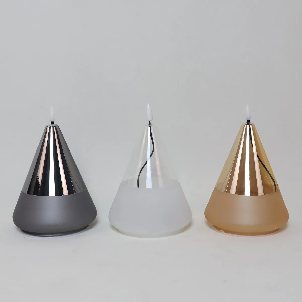 christmas decorating ideas custom flameless battery operated flickering LED candle sets decoration