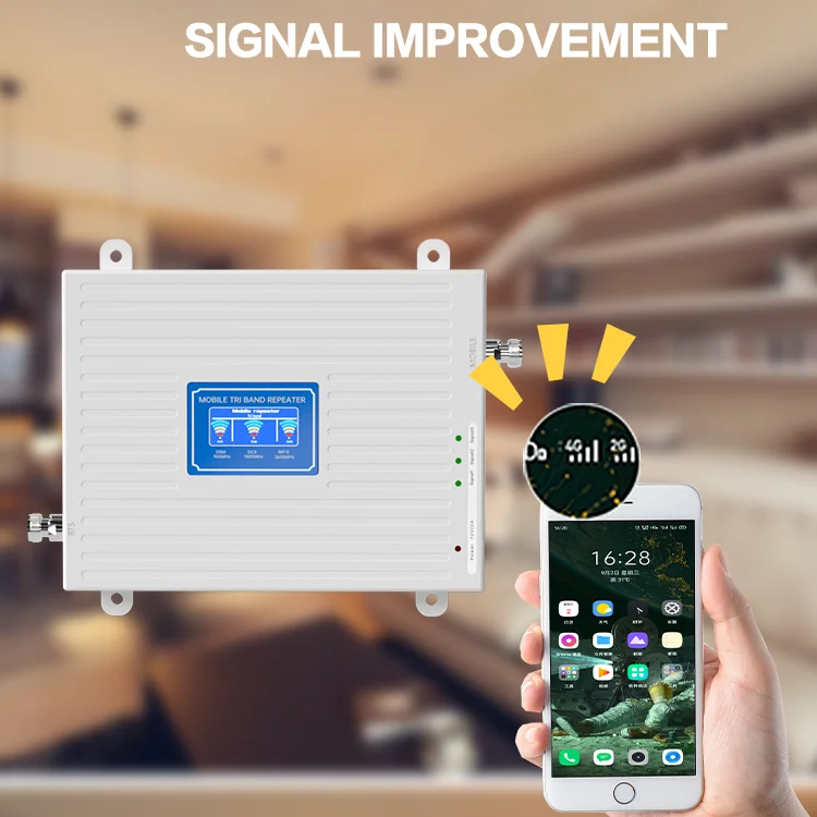 2g 3g 4g 5g Gsm Tri Band Signal Repeater Network Booster Mobile Signal