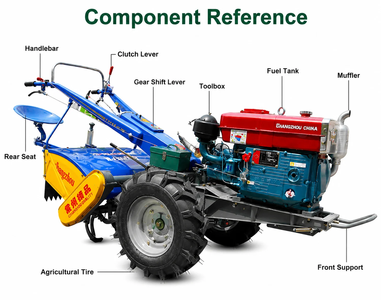 8HP Walking Tractor
