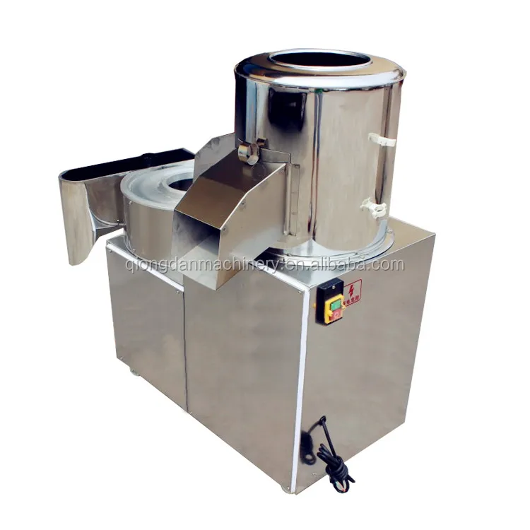 200kg/h Vegetable Ginger Peeling and Cutting Potato Chips Slicing Machine Sweet Potatoes Washing and Peeling Machine - Image 2