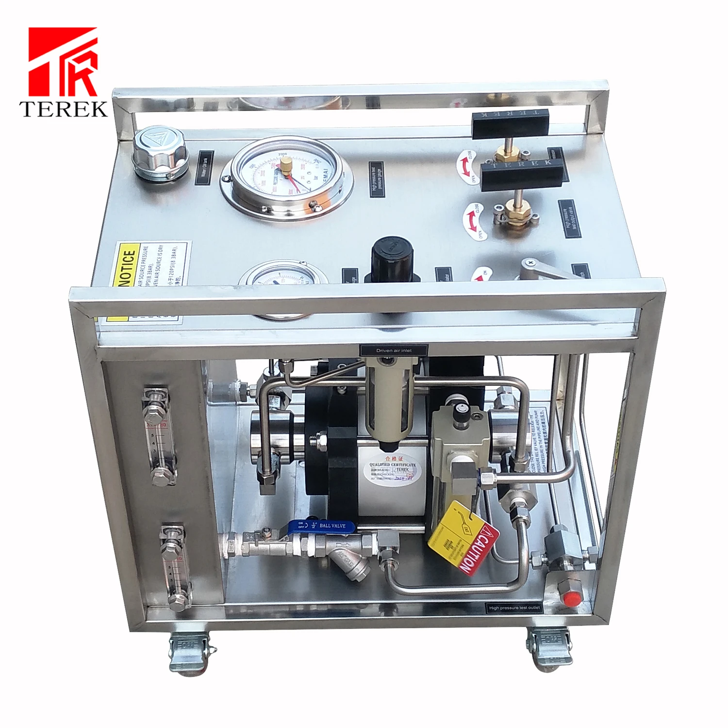 Air Driven Booster System Hydrostatic Test Pump 10,000 Psi Testing ...