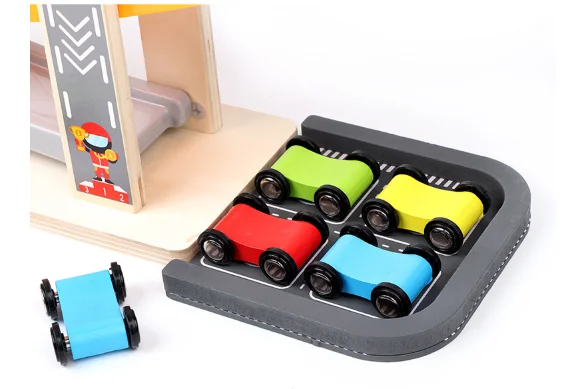 
 Лидер продаж Amazon, детский деревянный обучающий трек, игрушки для поездов, клик, клик, гоночный трек  