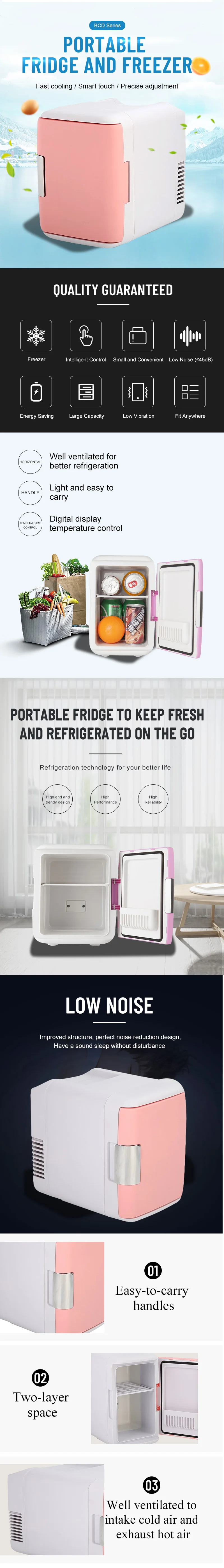 product professional design  portable beauty fridge high quality 5l skin care fridge red or white mini portable fridge-35