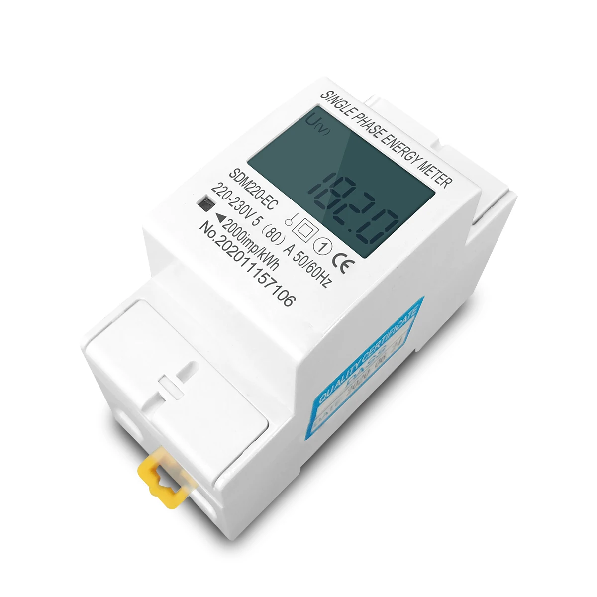 Medidor De Consumo Electrico Digital Monofasico Din 220v 80a