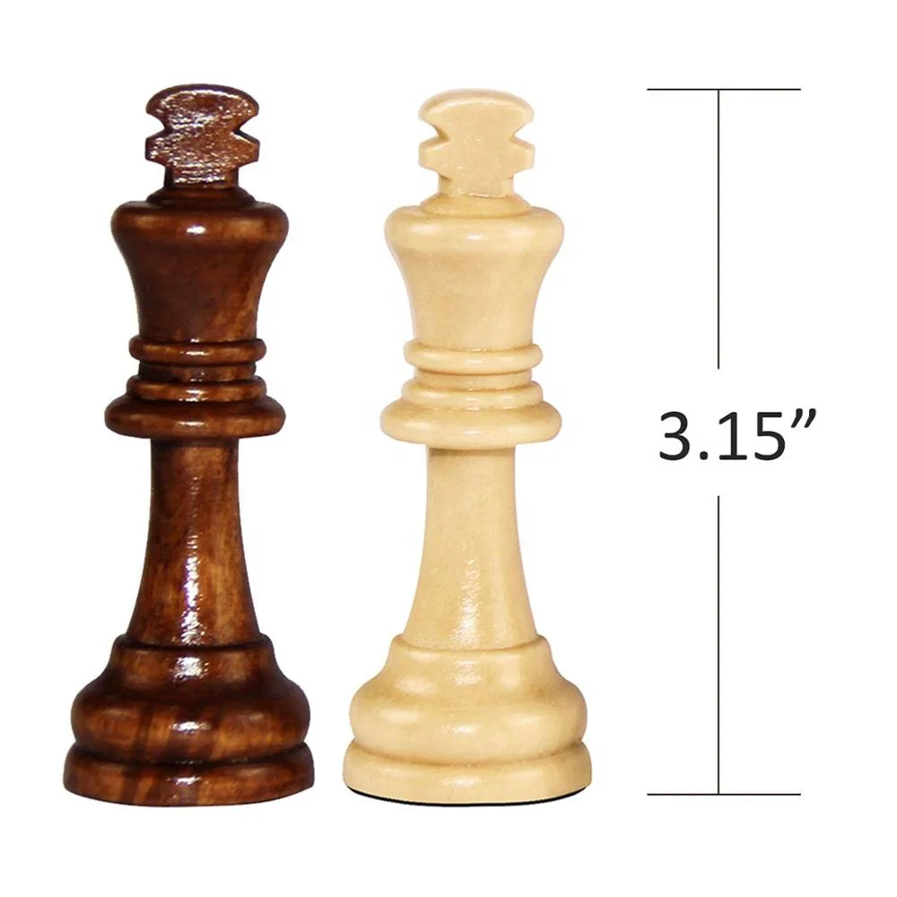 Quality Wooden Chess Pieces and Chessboard