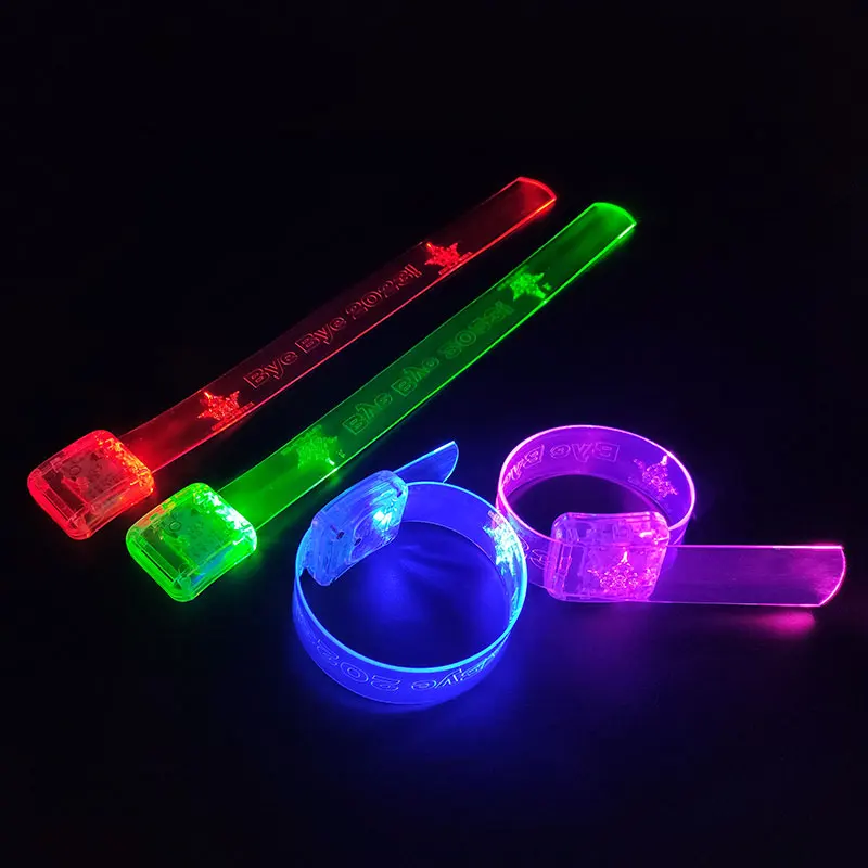 Ismart Sound Activated Glowing LED Light up Wristband Flashing LED Bracelet for Event