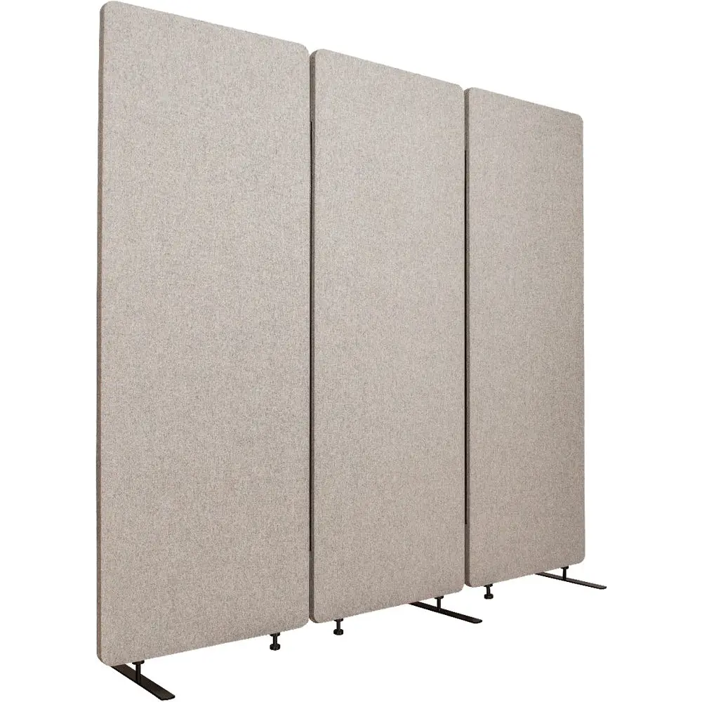 Acoustic Free Standing 3 Panel Partition Office Acoustic Movable Wall Partition Sound Proof Wall Panels Acoustic Room Dividers
